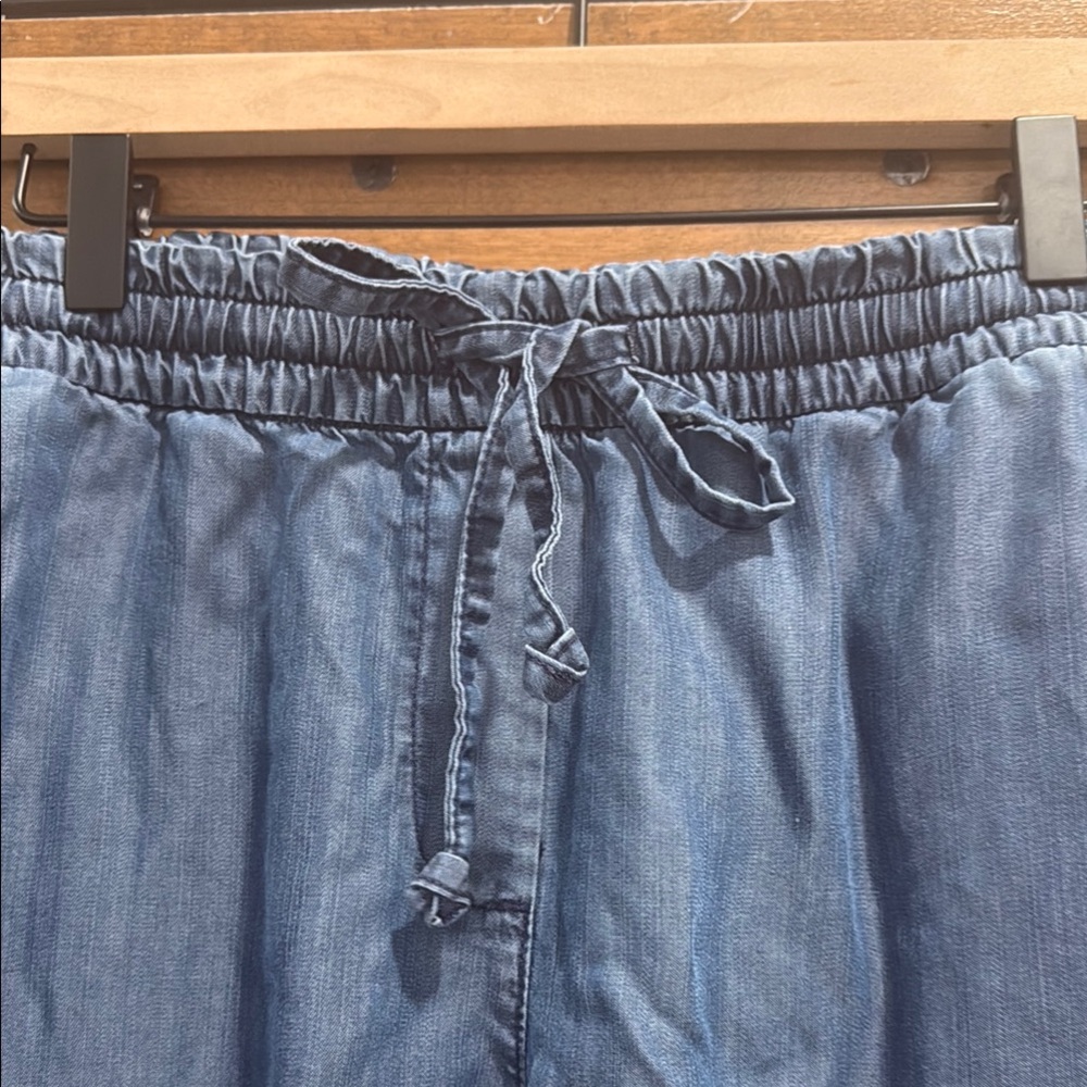 Casual Blue Elastic Waist Jogger Pants - Picture 4 of 7